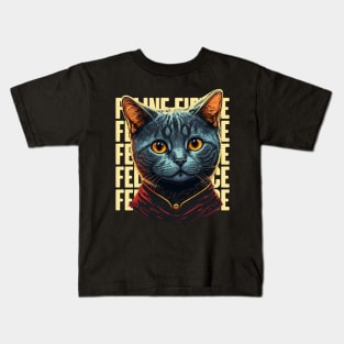 Mr Cat Kids T-Shirt